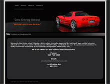 Tablet Screenshot of ginadrivingschool.com